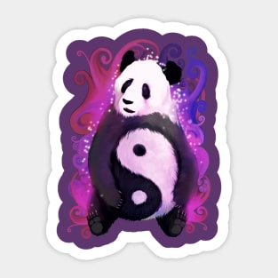 Yin Yang Panda Sticker